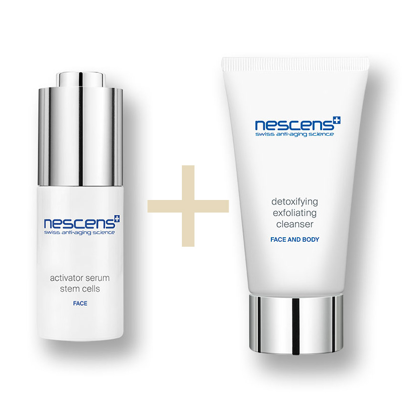 Nescens - Activator Serum, Stem Cells-Face + Free Cleanser